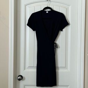 Old Navy Black Wrap Dress